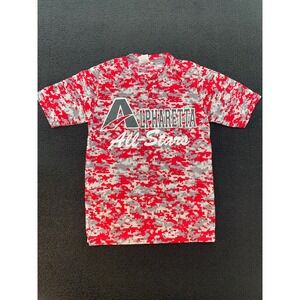 Augusta Sportswear Youth S Alpharetta All-Stars Digital Camo T-Shirt Red Gray